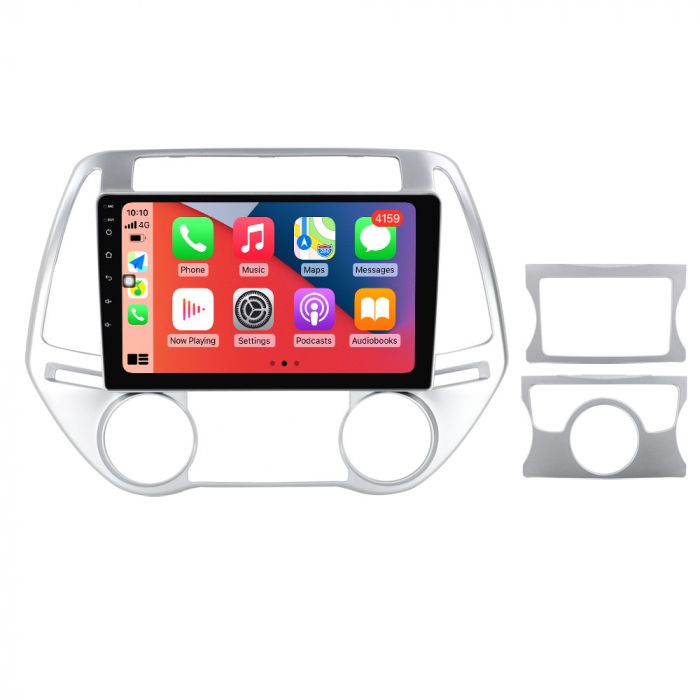 Navigatie dedicata Hyundai i20 2012-2014, 4 GB RAM 32 ROM, Android 13, Display QLED, 9", DSP, Carplay, Android Auto, Internet, Youtube , Waze , WI-FI , USB , Bluetooth [5]