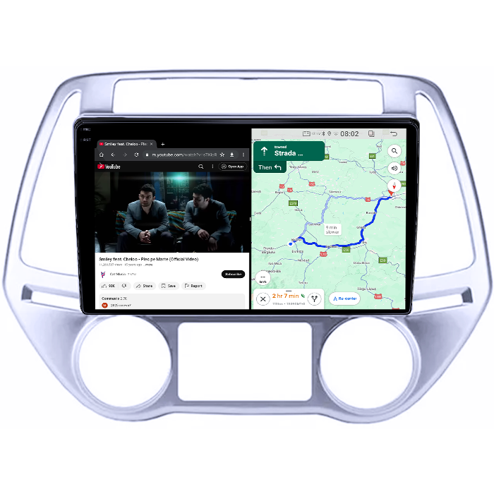Navigatie dedicata Hyundai I20 2012-2014, 4GB RAM 64GB ROM, Quad Core, Display 10" QLED 1K, Carplay, Android 14, Bluetooth, Magazin Play, Suport Camere AHD [6]