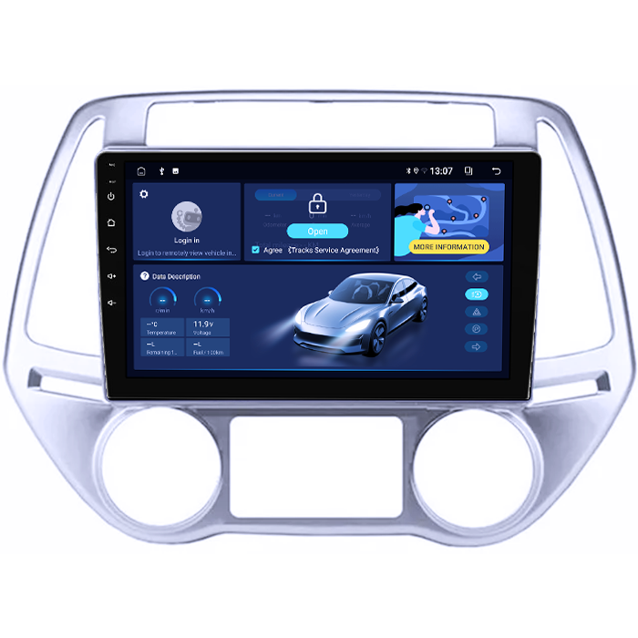 Navigatie dedicata Hyundai I20 2012-2014, 8GB RAM 128GB ROM, Octacore, Platforma TS18, Android 13, Display QLED 10”, Suporta camera 360º, DSP, Carplay&Android Auto, SIM 4G, Ventilator Activ [2]