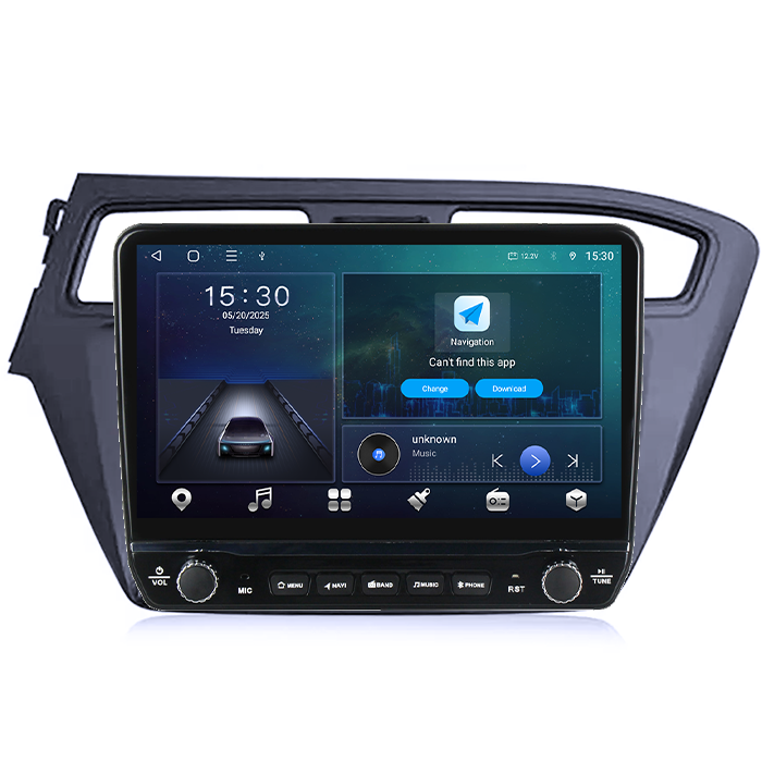Navigatie dedicata Hyundai I20 2015-2017 Tesla cu butoane rotative model 2024, 4GB RAM 64GB ROM, Procesor Quadcore, Android 14, Display QLED 10", DSP, Carplay&Android Auto [7]