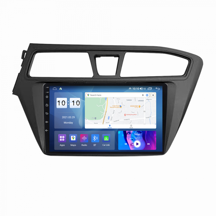 Navigatie dedicata Hyundai i20 2015-2017, 4 GB RAM 32 ROM, Android 13, Display QLED, 9", DSP, Carplay, Android Auto, Internet, Youtube , Waze , WI-FI , USB , Bluetooth [5]