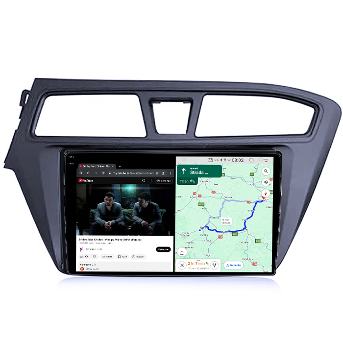 Navigatie dedicata Hyundai I20 2015-2017, 4GB RAM 64GB ROM, Quad Core, Display 9" QLED 1K, Carplay, Android 14, Bluetooth, Magazin Play, Suport Camere AHD [5]