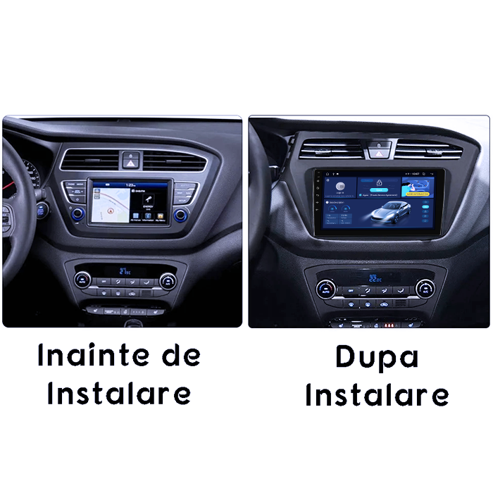 Navigatie dedicata Hyundai I20 2015-2017, 4GB RAM 64GB ROM, Quad Core, Display 9" QLED 1K, Carplay, Android 14, Bluetooth, Magazin Play, Suport Camere AHD [6]