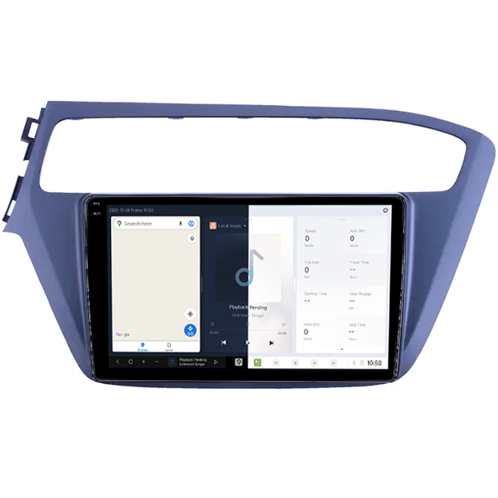 Navigatie dedicata Hyundai I20 2017-2018, DUDU3, 4GB RAM 64GB ROM, Octacore, Platforma 8581, Android, Display QLED 9", DSP, Carplay&AndroidAuto [2]