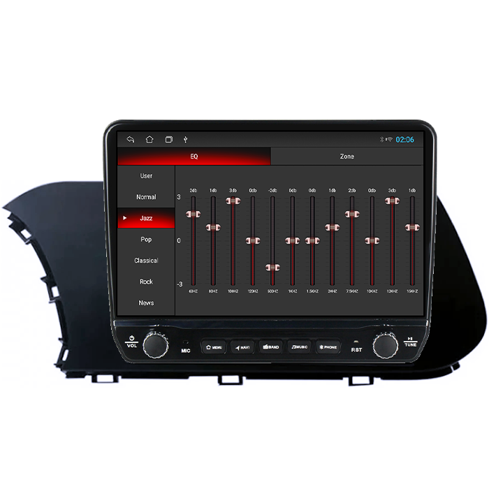 Navigatie dedicata Hyundai i20 2021 Tesla cu butoane rotative model 2024, 4GB RAM 64GB ROM, Procesor Quadcore, Android 14, Display QLED 10", DSP, Carplay&Android Auto [2]