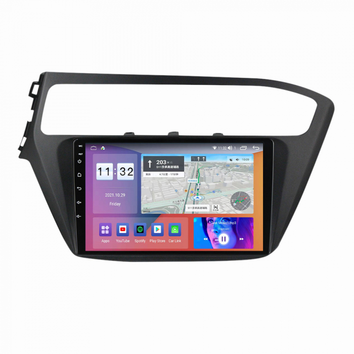Navigatie dedicata Hyundai i20 2017-2018, 4 GB RAM 32 ROM, Android 13, Display QLED, 9", DSP, Carplay, Android Auto, Internet, Youtube , Waze , WI-FI , USB , Bluetooth [3]
