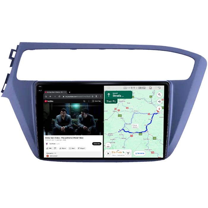 Navigatie dedicata Hyundai I20 2017-2018,Android 14, Wireless Carplay si Android auto 4GB RAM 64GB ROM, Display QLED 1K, 9 inch, Microfon Extern [5]