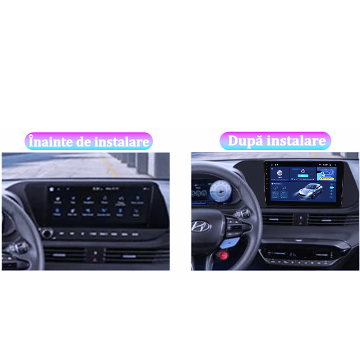 Navigatie dedicata Hyundai i20 2021, DUDU3, 4GB RAM 64GB ROM, Octacore, Platforma 8581, Android, Display QLED 9", DSP, Carplay&AndroidAuto [6]