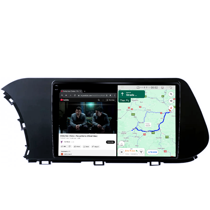 Navigatie dedicata Hyundai i20 2021, 4GB RAM 64GB ROM, Quadcore, Android 14, Display QLED 1K, 9", DSP, Carplay&Android Auto, Suport camere AHD [4]