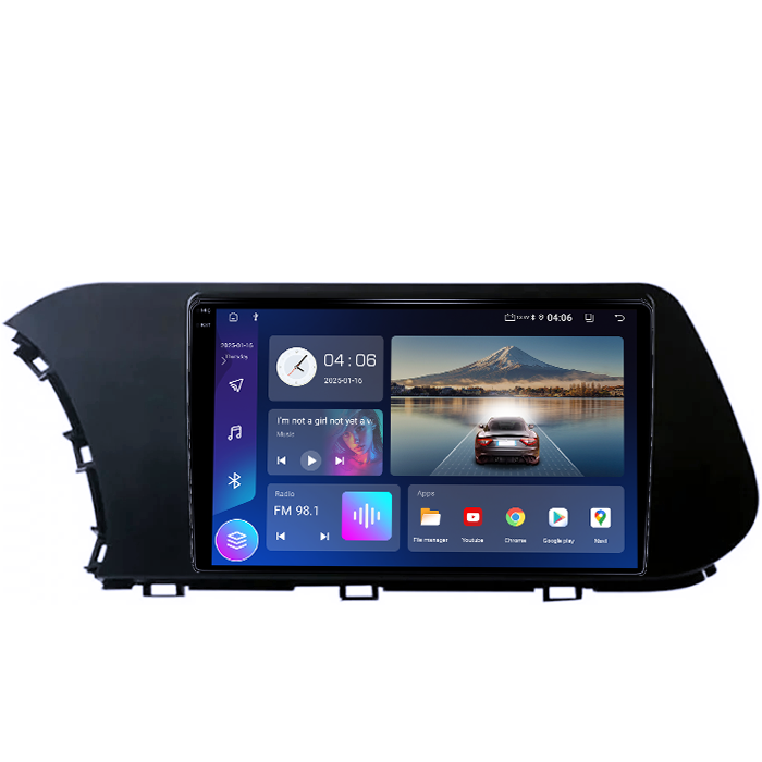 Navigatie dedicata Hyundai i20 2021, 4GB RAM 64GB ROM, Quadcore, Android 14, Display QLED 1K, 9", DSP, Carplay&Android Auto, Suport camere AHD [2]