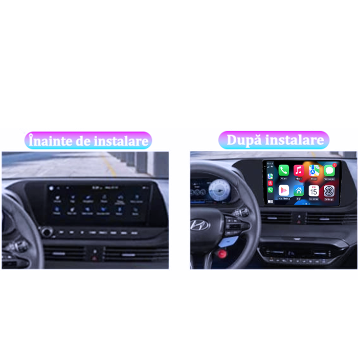 Navigatie dedicata Hyundai i20 2021, 8GB RAM 128GB ROM, Octacore, Platforma 7862, Android 14, Display QLED 9" 2K, Suporta camera 360", DSP, Carplay&Android Auto, SIM [4]