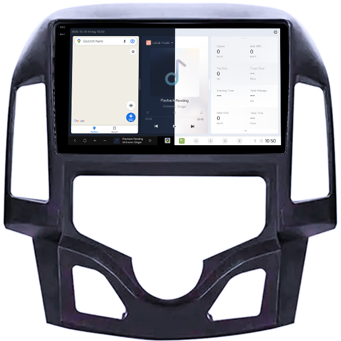 Navigatie dedicata Hyundai i30 2007-2012, DUDU3, 4GB RAM 64GB ROM, Octacore, Platforma 8581, Android, Display QLED 9", DSP, Carplay&AndroidAuto [2]