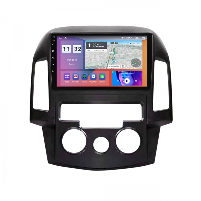 Navigatie dedicata Hyundai i30 2007-2012, 4 GB RAM 32 ROM, Android 13, Display QLED, 9", DSP, Carplay, Android Auto, Internet, Youtube , Waze , WI-FI , USB , Bluetooth [4]