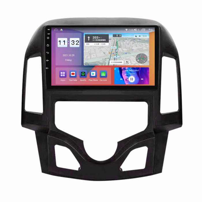Navigatie dedicata Hyundai i30 2007-2012, 4 GB RAM 32 ROM, Android 13, Display QLED, 9", DSP, Carplay, Android Auto, Internet, Youtube , Waze , WI-FI , USB , Bluetooth [5]