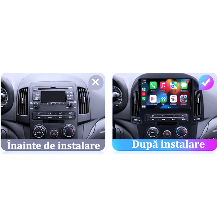 Navigatie dedicata Hyundai i30 2007-2012, 4GB RAM 64GB ROM, Procesor Qualcomm Octacore, Android 14, Rezolutie 2K, Display QLED 9", DSP, Carplay&Android Auto, SIM 4G [5]