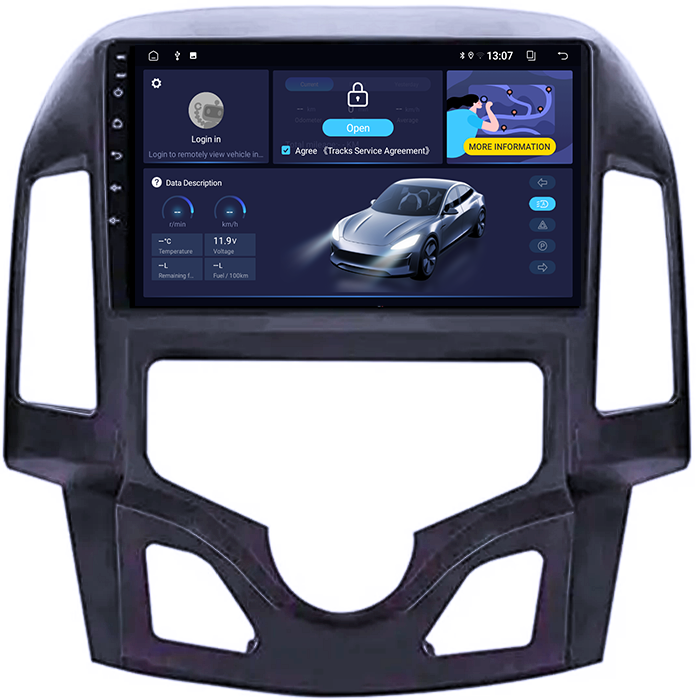 Navigatie dedicata Hyundai i30 2007-2012, 8GB RAM 128GB ROM, Octacore, Platforma TS18, Android 13, Display QLED 9”, Suporta camera 360º, DSP, Carplay&Android Auto, SIM 4G, Ventilator Activ [3]