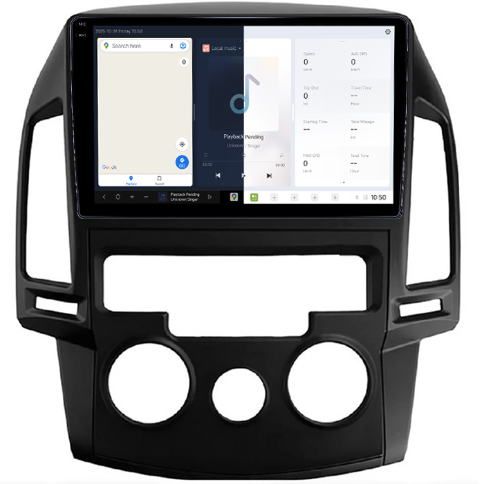 Navigatie dedicata Hyundai i30 2007-2012,Clima Manuala, DUDU3, 4GB RAM 64GB ROM, Octacore, Platforma 8581, Android, Display QLED 9", DSP, Carplay&AndroidAuto [2]