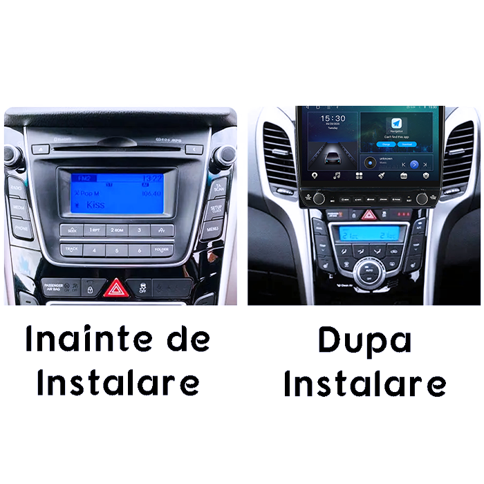 Navigatie dedicata Hyundai I30 2011-2017 Tesla cu butoane rotative model 2024, 4GB RAM 64GB ROM, Procesor Quadcore, Android 14, Display QLED 10", DSP, Carplay&Android Auto [3]