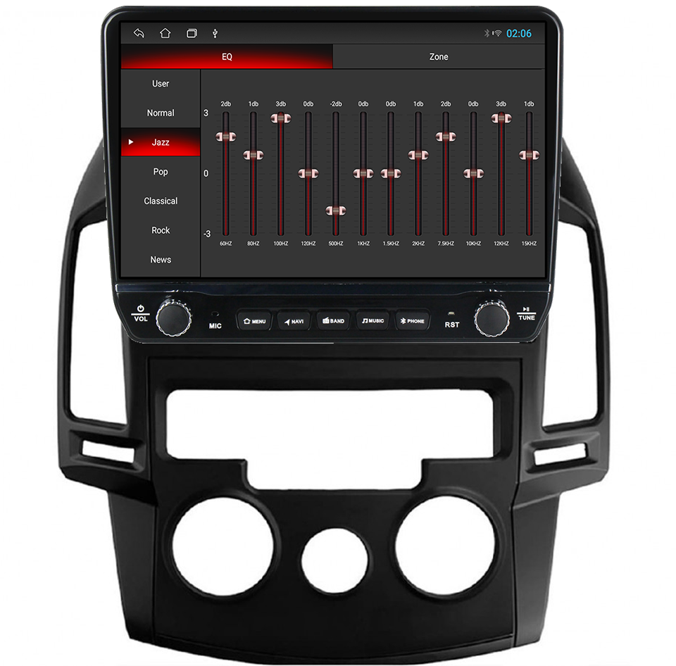 Navigatie dedicata Hyundai I30 2007-2016, clima manuala, Tesla cu butoane rotative model 2024, 4GB RAM 64GB ROM, Procesor Quadcore, Android 14, Display QLED 10", DSP, Carplay&Android Auto [2]