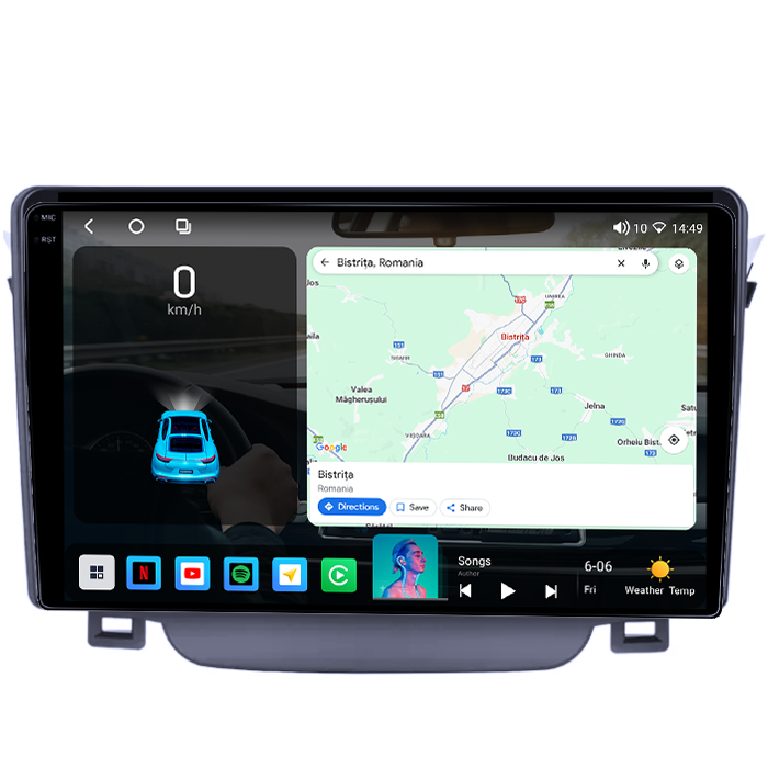 Navigatie dedicata Hyundai I30 2011-2015, 4GB RAM 64GB ROM, Procesor Qualcomm Octacore, Android 14, Rezolutie 2K, Display QLED 9", DSP, Carplay&Android Auto, SIM 4G [2]