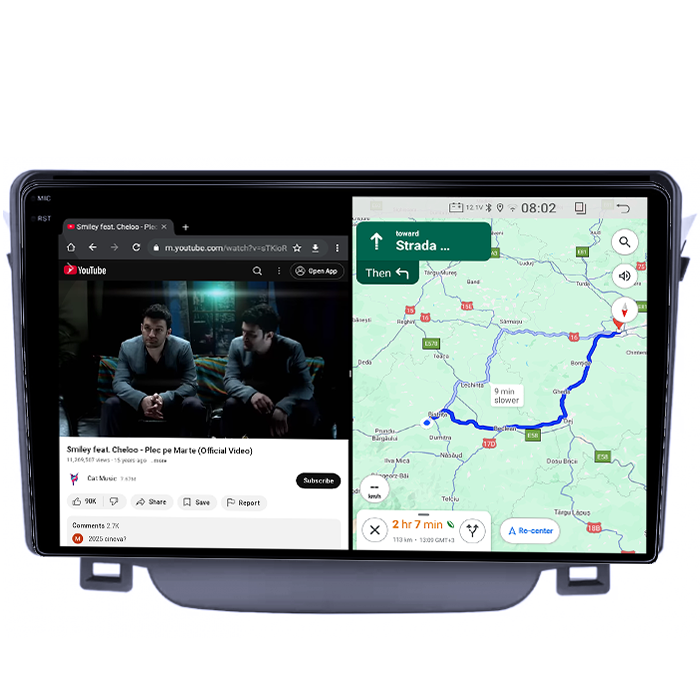 Navigatie dedicata Hyundai I30 2011-2015, 4GB RAM 64GB ROM, Quad Core, Display 9" QLED 1K, Carplay, Android 14, Bluetooth, Magazin Play, Suport Camere AHD [4]