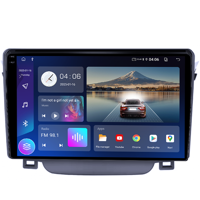 Navigatie dedicata Hyundai I30 2011-2015, 4GB RAM 64GB ROM, Quad Core, Display 9" QLED 1K, Carplay, Android 14, Bluetooth, Magazin Play, Suport Camere AHD [2]