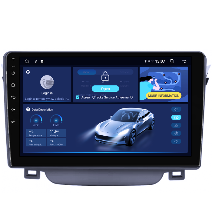 Navigatie dedicata Hyundai I30 2011-2015, 8GB RAM 128GB ROM, Octacore, Platforma TS18, Android 13, Display QLED 9”, Suporta camera 360º, DSP, Carplay&Android Auto, SIM 4G, Ventilator Activ [2]
