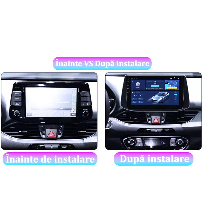 Navigatie dedicata Hyundai I30 2018, DUDU3, 4GB RAM 64GB ROM, Octacore, Platforma 8581, Android, Display QLED 9", DSP, Carplay&AndroidAuto [6]