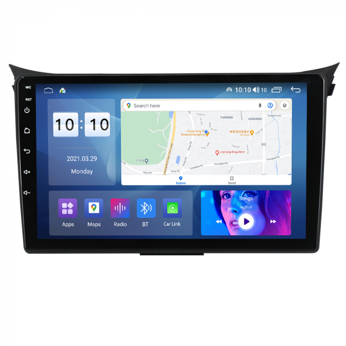 Navigatie dedicata Hyundai i30 2011-2017, 12GB RAM 256GB ROM, Android 13, Rezolutie 2K, Display QLED, 9", DSP, Carplay, Android Auto, Internet, Youtube, Waze, Wi Fi, USB [2]