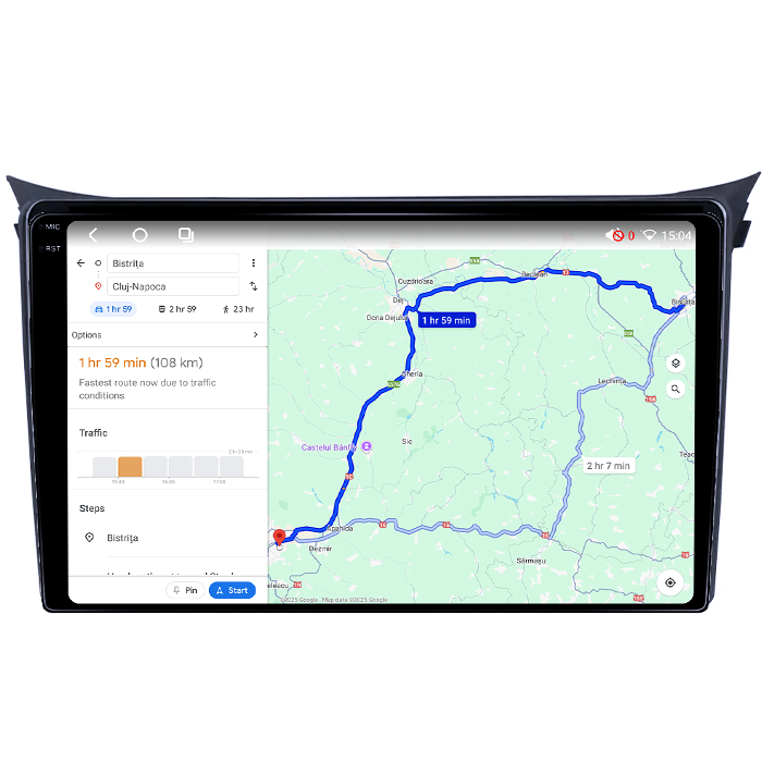 Navigatie dedicata Hyundai i30 2011-2017, 4GB RAM 64GB ROM, Octacore, Android 14, Display QLED 1K 9", Carplay&Android Auto, SIM 4G, Ventilator Activ [4]