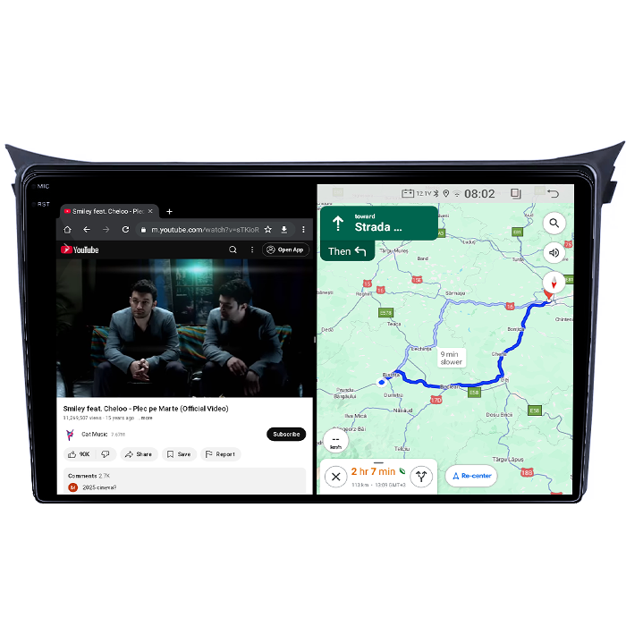 Navigatie dedicata Hyundai I30 2011-2017, 4GB RAM 64GB ROM, Quad Core, Display 9" QLED 1K, Carplay, Android 14, Bluetooth, Magazin Play, Suport Camere AHD [6]