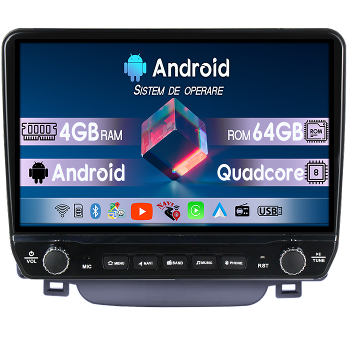 Navigatie dedicata Hyundai I30 2011-2015 Tesla cu butoane rotative model 2024, 4GB RAM 64GB ROM, Procesor Quadcore, Android 14, Display QLED 10", DSP, Carplay&Android Auto [1]