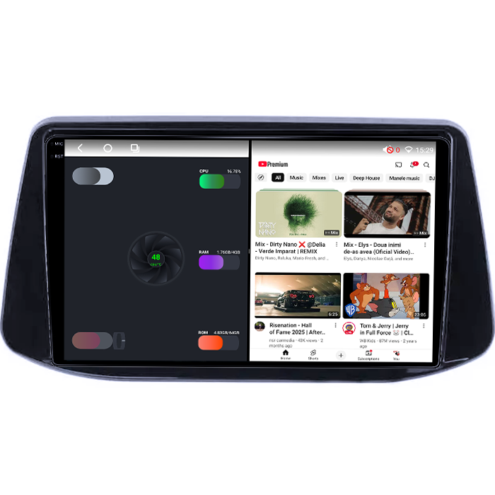 Navigatie dedicata Hyundai I30 2018, 4GB RAM 64GB ROM, Octacore, Android 14, Display QLED 1K 10", Carplay&Android Auto, SIM 4G, Ventilator Activ [3]