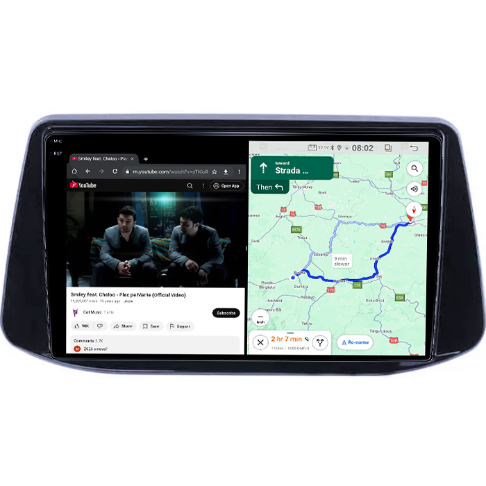 Navigatie dedicata HYUNDAI I30 2018, 4GB RAM 64GB ROM, Quad Core, Display 9" QLED 1K, Carplay, Android 14, Bluetooth, Magazin Play, Suport Camere AHD [6]
