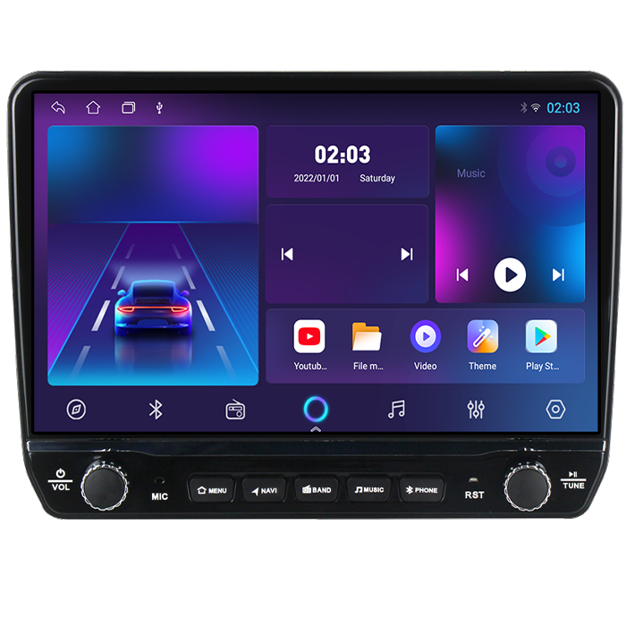 Navigatie dedicata Hyundai I40 2016 Tesla cu butoane rotative model 2024, 4GB RAM 64GB ROM, Procesor Quadcore, Android 14, Display QLED 10", DSP, Carplay&Android Auto [6]