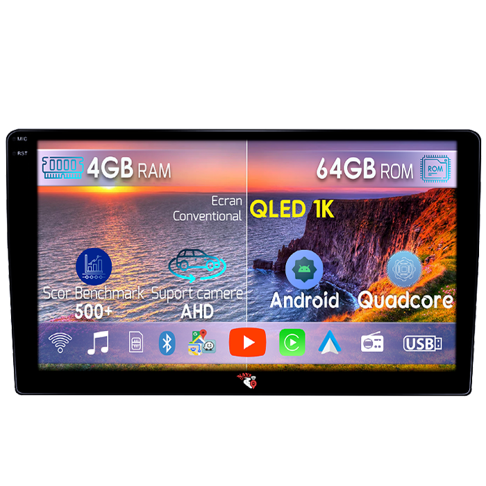 Navigatie dedicata Hyundai i40 2016, 4GB RAM 64GB ROM, Octacore, Android 14, Display QLED 1K 9", Carplay&Android Auto, SIM 4G, Ventilator Activ [1]