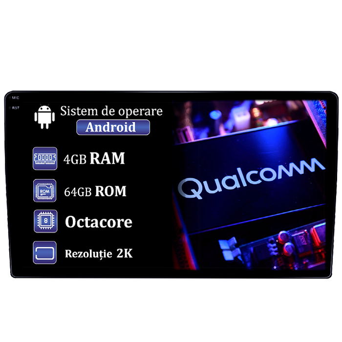 Navigatie dedicata Hyundai i40 2016, 4GB RAM 64GB ROM, Procesor Qualcomm Octacore, Android 14, Rezolutie 2K, Display QLED 9", DSP, Carplay&Android Auto, SIM 4G [1]