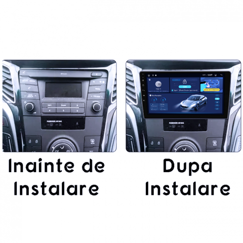Navigatie dedicata Hyundai i40 2016, 4GB RAM 64GB ROM, Quad Core, Display 9" QLED 1K, Carplay, Android 14, Bluetooth, Magazin Play, Suport Camere AHD [3]