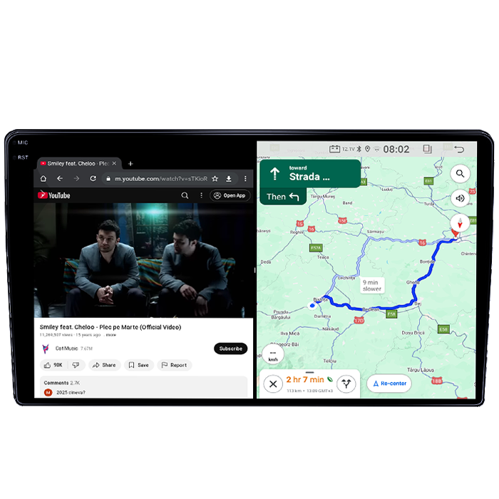 Navigatie dedicata Hyundai i40 2016, 4GB RAM 64GB ROM, Quad Core, Display 9" QLED 1K, Carplay, Android 14, Bluetooth, Magazin Play, Suport Camere AHD [5]