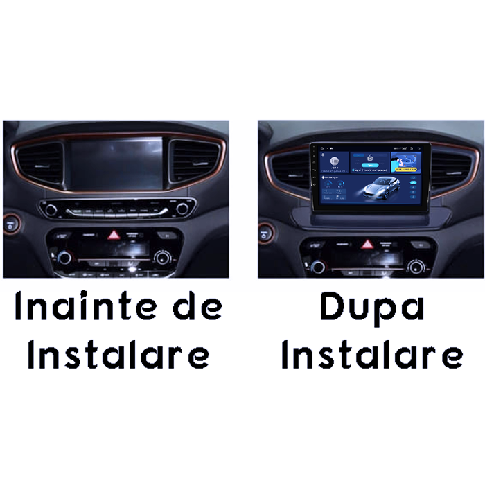 Navigatie dedicata Hyundai Ioniq 2016-2020, 4GB RAM 64GB ROM, Octacore, Android 14, Display QLED 9", DSP, Carplay&Android Auto, SIM 4G, Ventilator Activ [5]
