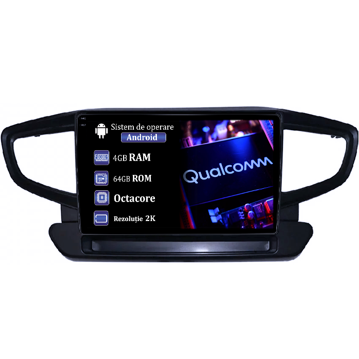 Navigatie dedicata Hyundai Ioniq 2016-2020, 4GB RAM 64GB ROM, Procesor Qualcomm Octacore, Android 14, Rezolutie 2K, Display QLED 9", DSP, Carplay&Android Auto, SIM 4G [1]