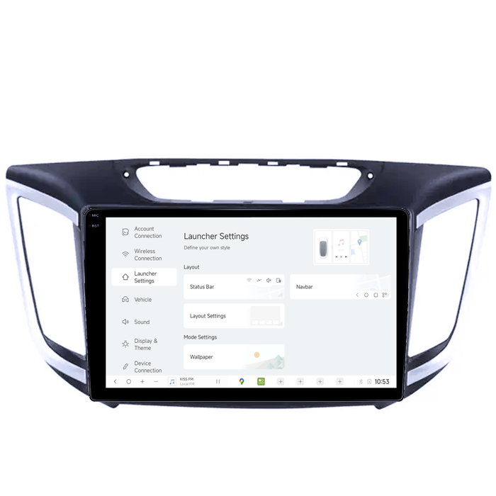 Navigatie dedicata Hyundai IX25/Creta, DUDU3, 4GB RAM 64GB ROM, Octacore, Platforma 8581, Android, Display QLED 9", DSP, Carplay&AndroidAuto [5]