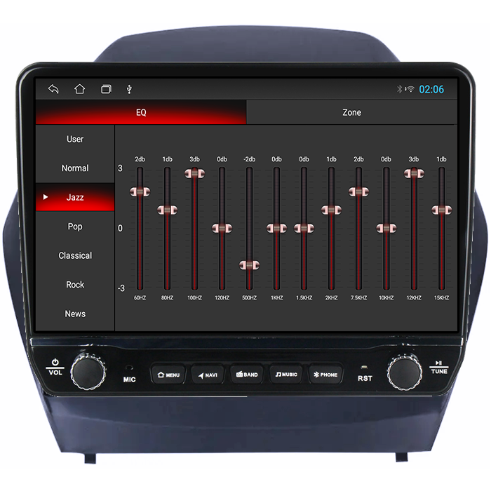 Navigatie dedicata Hyundai IX35 2009-2015 Tesla cu butoane rotative model 2024, 4GB RAM 64GB ROM, Procesor Quadcore, Android 14, Display QLED 10", DSP, Carplay&Android Auto [2]