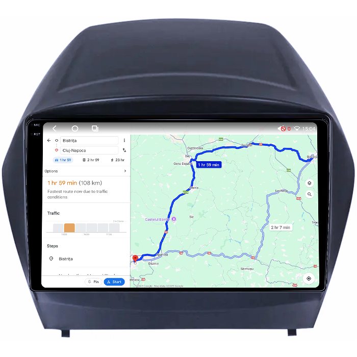 Navigatie dedicata Hyundai IX 35 2009-2015, 4GB RAM 64GB ROM, Octacore, Android 14, Display QLED 1K 9", Carplay&Android Auto, SIM 4G, Ventilator Activ [4]