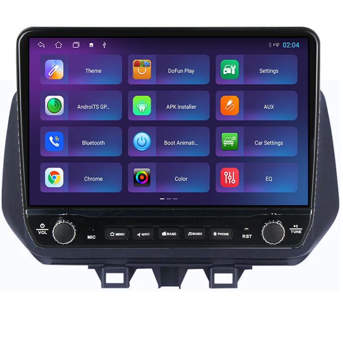 Navigatie dedicata Hyundai IX 35 2019+ Tesla cu butoane rotative model 2024, 4GB RAM 64GB ROM, Procesor Quadcore, Android 14, Display QLED 10", DSP, Carplay&Android Auto [3]