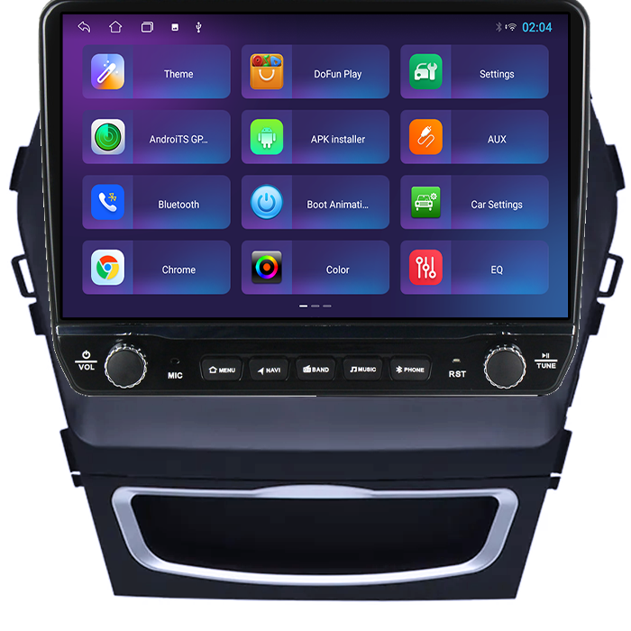 Navigatie dedicata Hyundai Santa Fe IX 45 2012-2017 Tesla cu butoane rotative model 2024, 4GB RAM 64GB ROM, Procesor Quadcore, Android 14, Display QLED 10", DSP, Carplay&Android Auto [3]