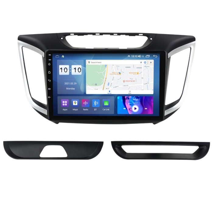 Navigatie dedicata Hyundai IX25 2015-2019, 4 GB RAM 32 ROM, Android 13, Display QLED, 10", DSP, Carplay, Android Auto, Internet, Youtube , Waze , WI-FI , USB , Bluetooth [5]