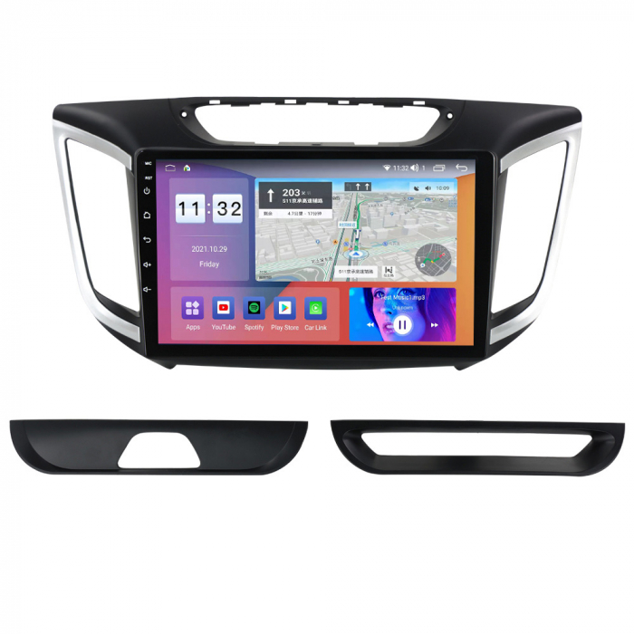 Navigatie dedicata Hyundai IX25 2015-2019, 4 GB RAM 32 ROM, Android 13, Display QLED, 10", DSP, Carplay, Android Auto, Internet, Youtube , Waze , WI-FI , USB , Bluetooth [3]