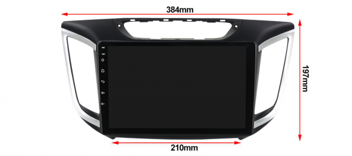 Navigatie dedicata Hyundai IX25 2015-2019, 4GB RAM 64GB ROM, Octacore, Android 13, Display QLED 10", DSP, Carplay, Android Auto, Internet, Youtube, Waze, WIFI, Bluetooth [6]