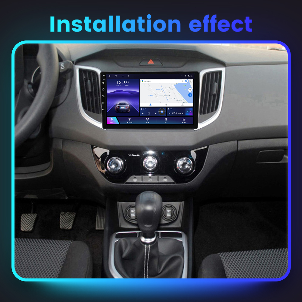 Navigatie dedicata Hyundai IX25 2015-2019, 4GB RAM 64GB ROM, Octacore, Android 13, Display QLED 10", DSP, Carplay, Android Auto, Internet, Youtube, Waze, WIFI, Bluetooth [9]